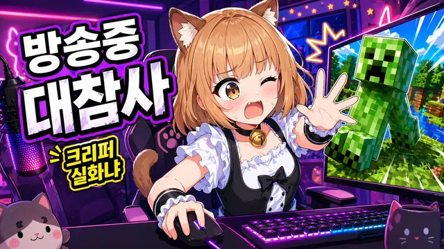 Anime VTuber Gaming Thumbnail