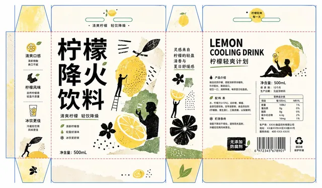 Handmade Collage Packaging Design