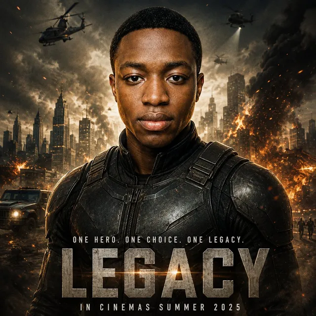 Cinematic Hero Movie Poster