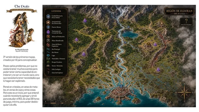 Fantasy RPG Region Map Sheet