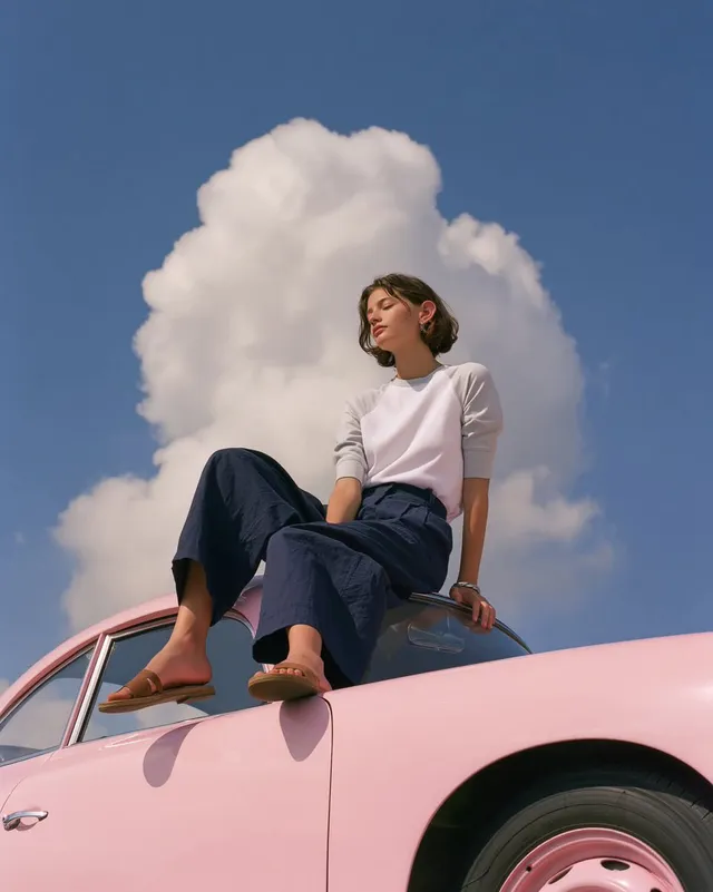 Vintage Porsche Fashion Editorial