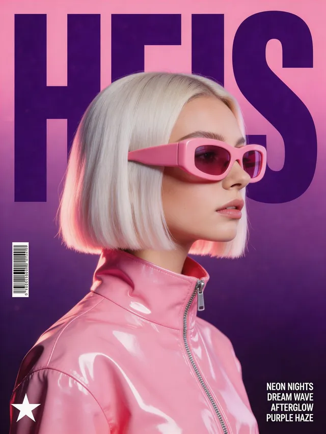 Synthwave Retro-Futuristic Music Poster