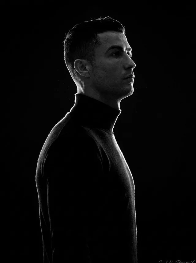 Monochromatic Rim Light Silhouette Portrait