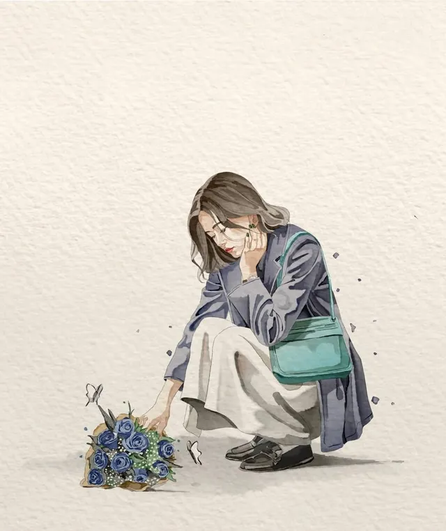 Minimalist Watercolor Lifestyle Illustration