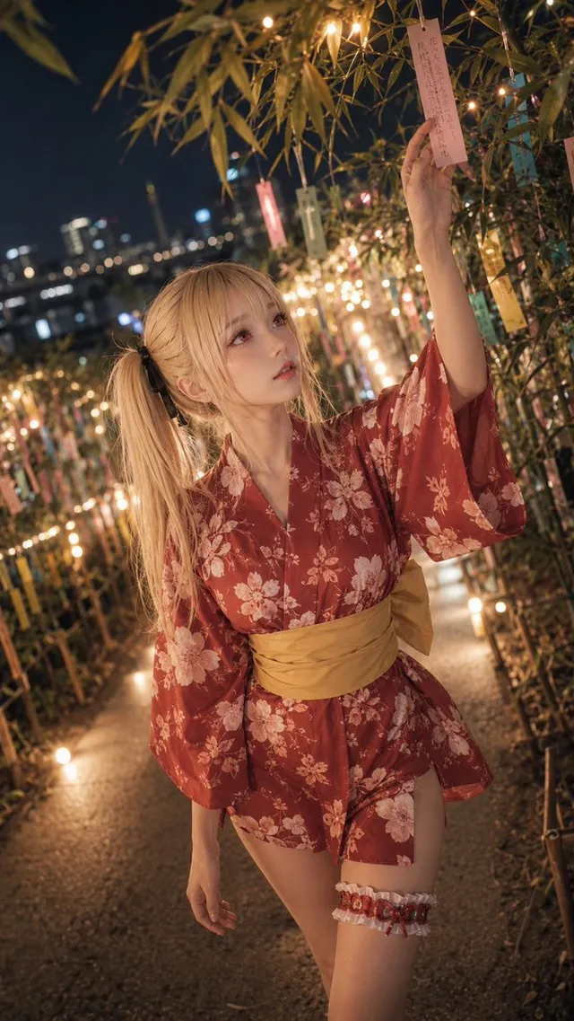 Tanabata Yukata Girl Portrait