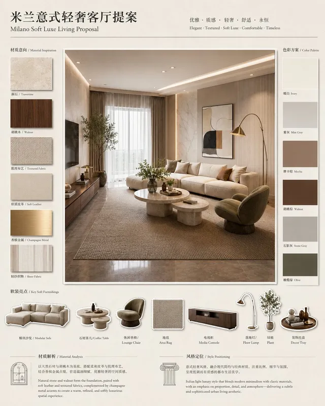 Milano Soft Luxe Living Board