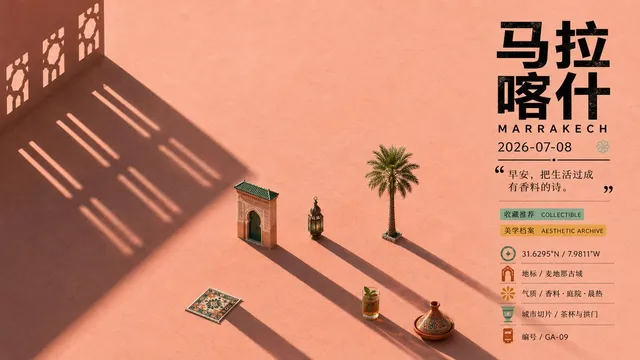 Marrakech Morning Travel Poster