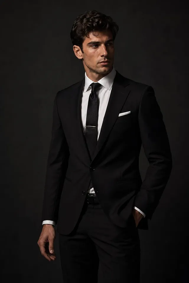 Luxury Male Fashion Studio Portrait