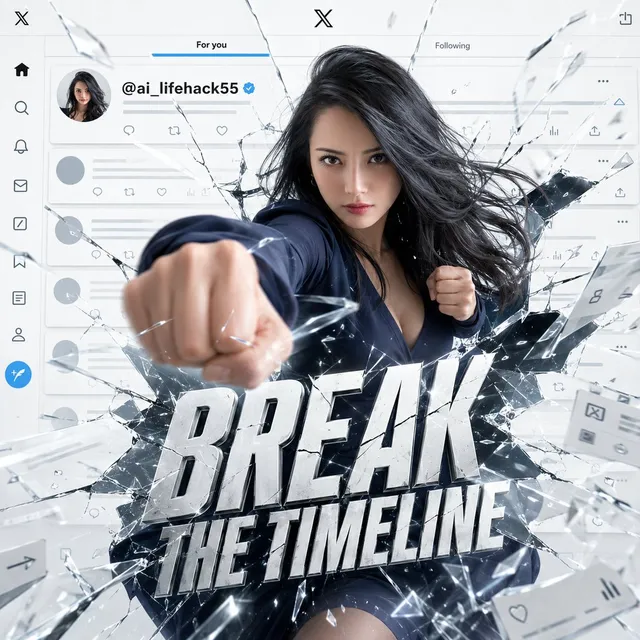 X Timeline Breakout Digital Art