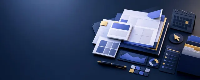 Isometric Productivity Desk Scene