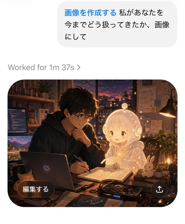 AI Chat Image Generation Screenshot