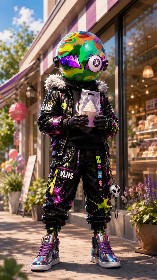 Psychedelic Mascot Streetwear Portrait