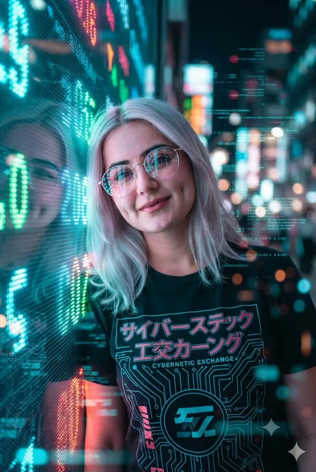Ritratto Distretto Finanziario Cyberpunk