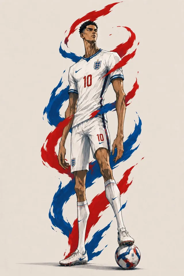 Heroic England Footballer Concept Art