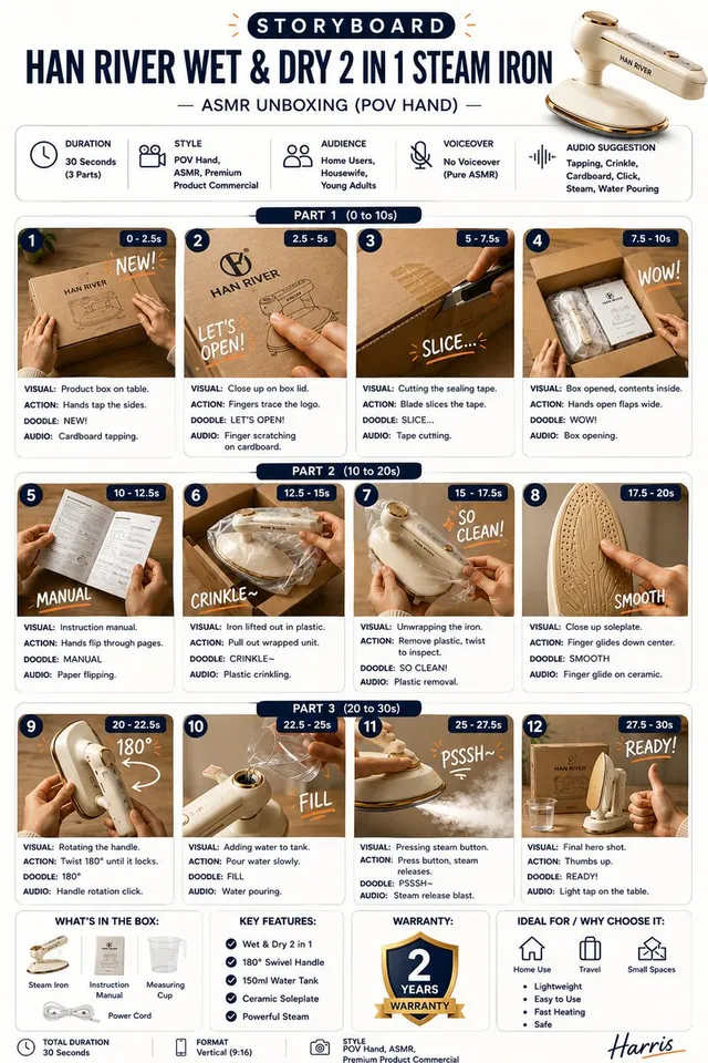 Premium Product Storyboard Infographic