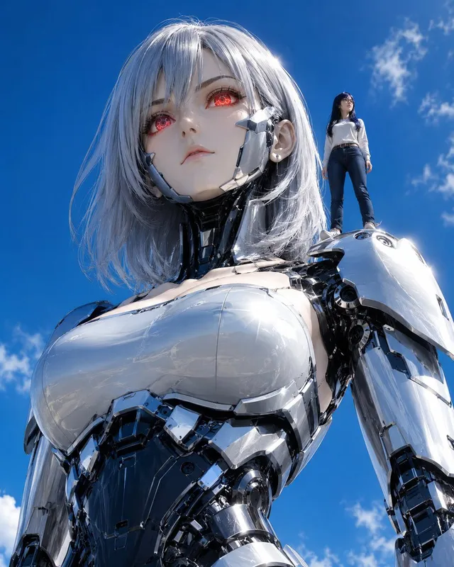 Giant Android and Pilot
