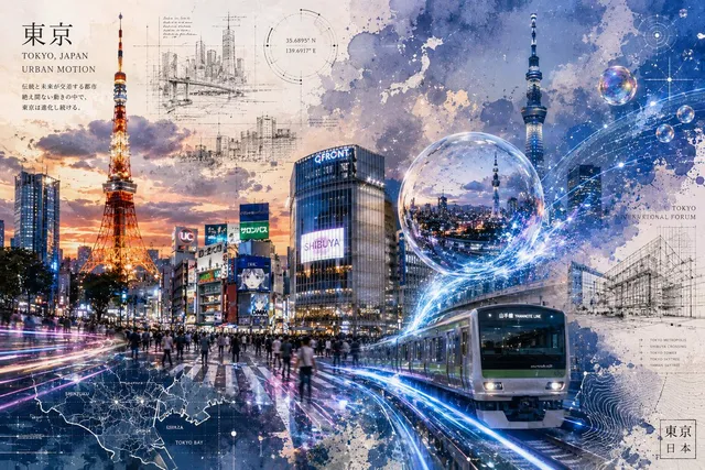 Tokyo Urban Motion Poster