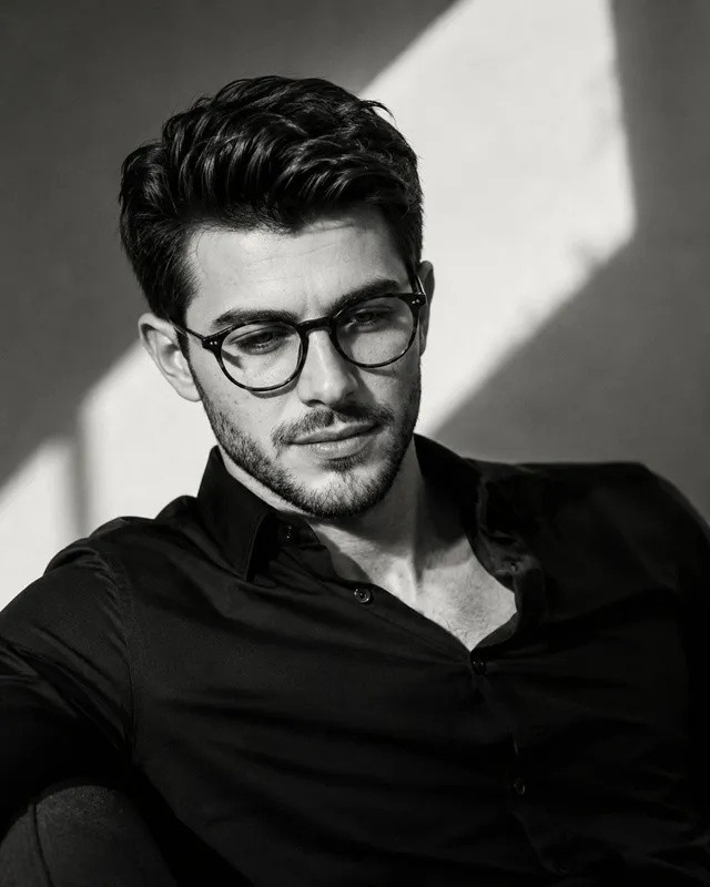Cinematic Black-and-White Male Portraits