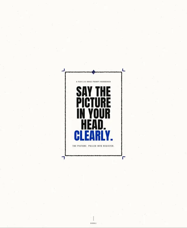 Minimalist Klein Blue Typography Poster