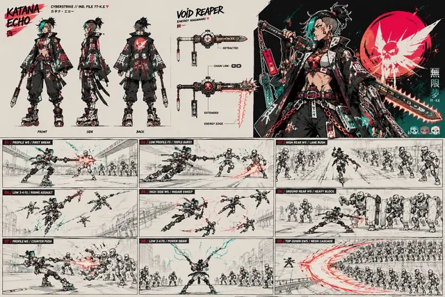 Ficha de Personagem Cyberpunk Samurai