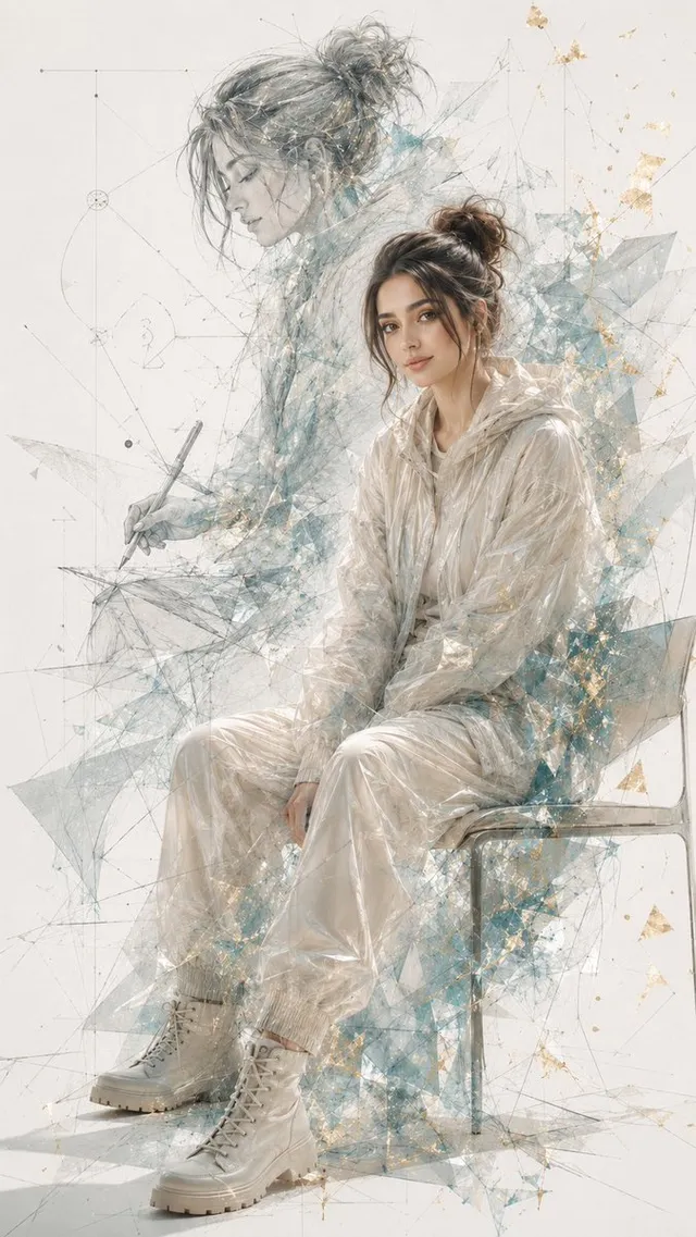 Fine Art Editorial Portrait Illustration