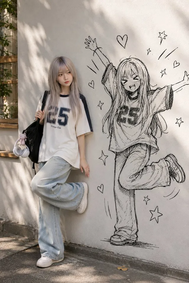 Real Person and Ink-Twin Doodle
