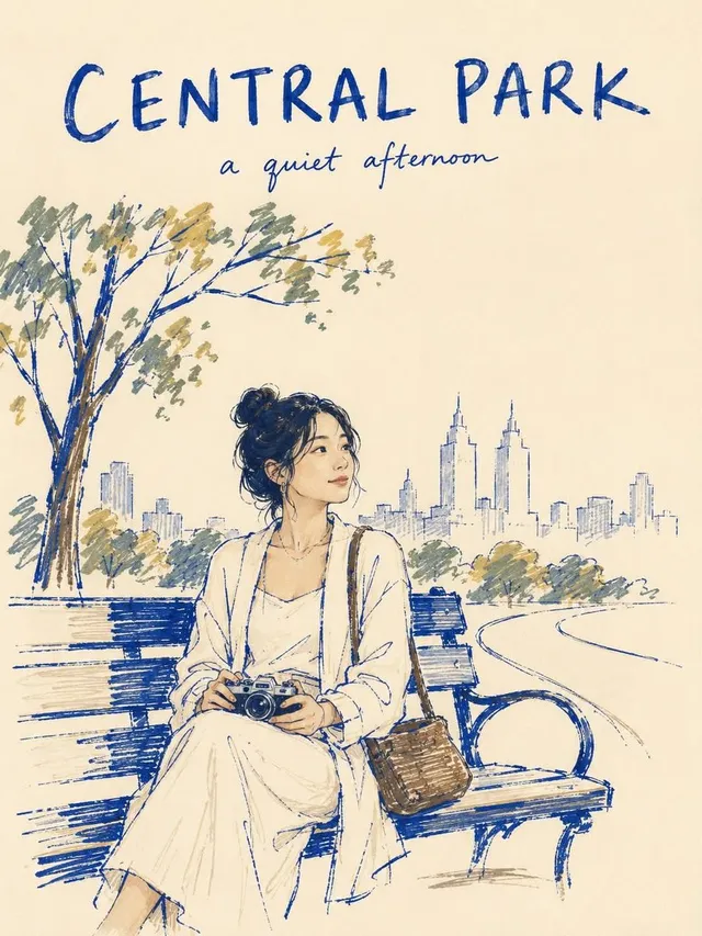 Hand-Drawn Travel Journal Sketch