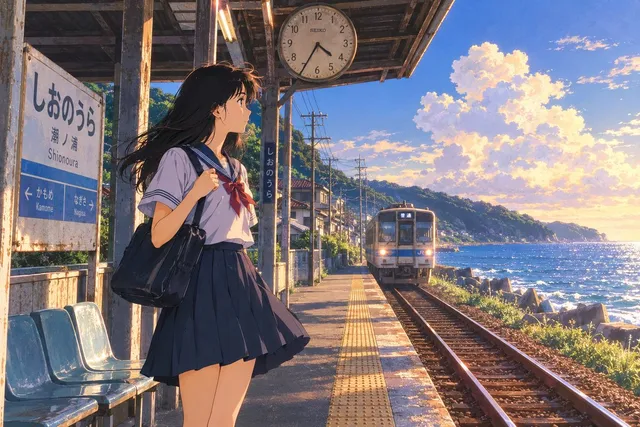 Nostalgic 90s Japanese Anime Style