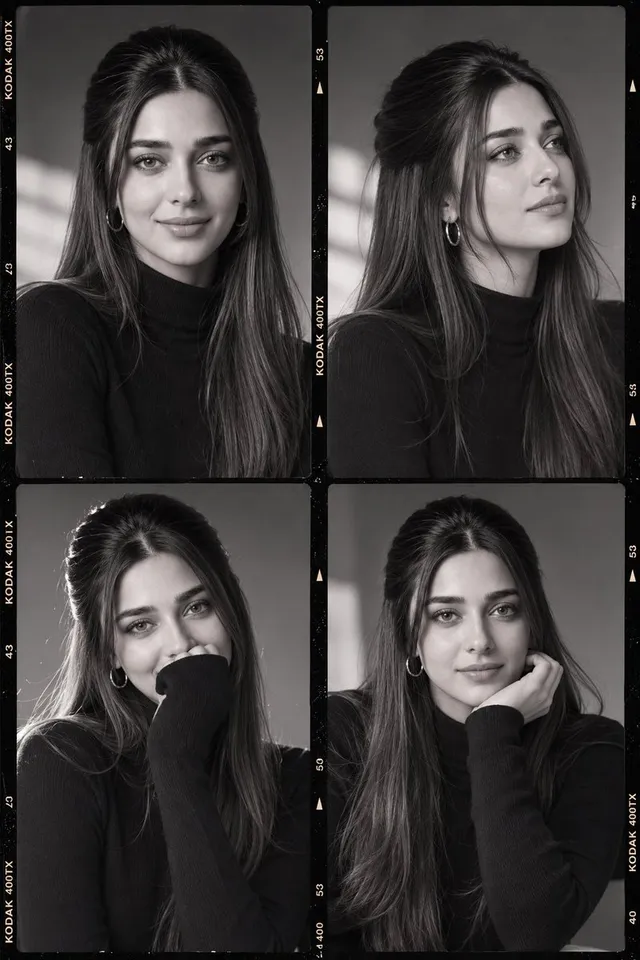 Luxury Fashion Casting Contact Sheet