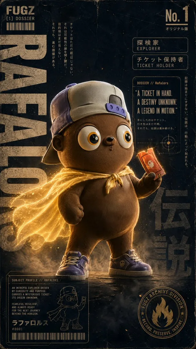 Vintage Mascot Explorer Dossier Poster