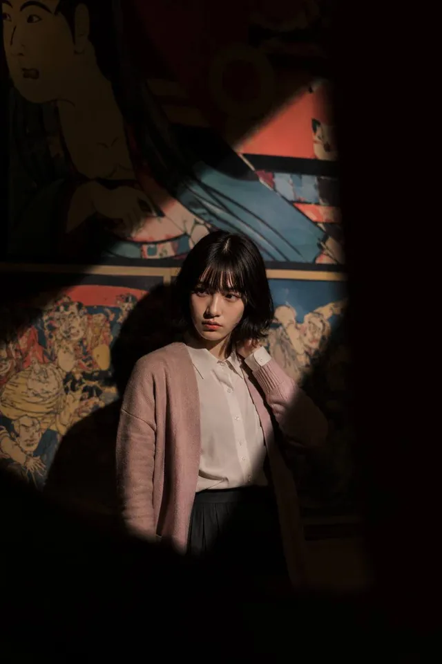 Cinematic Museum Spotlight Portrait