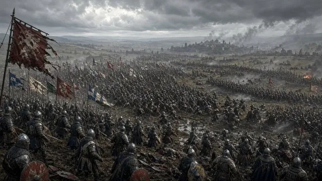 Epic Medieval Battlefield Panorama