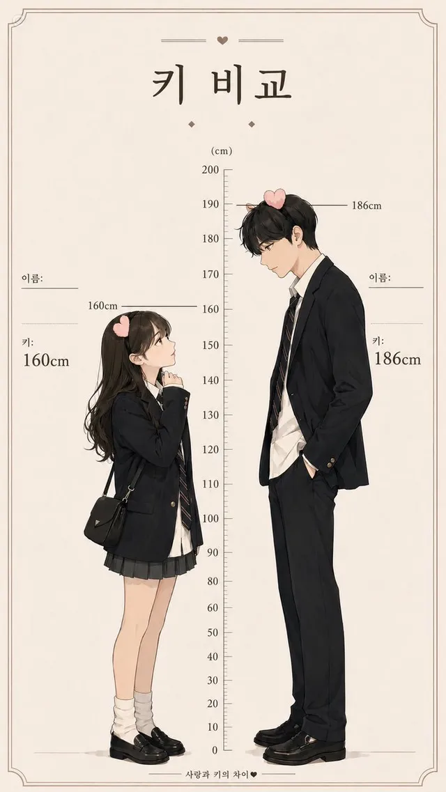 Korean Height Comparison Meme