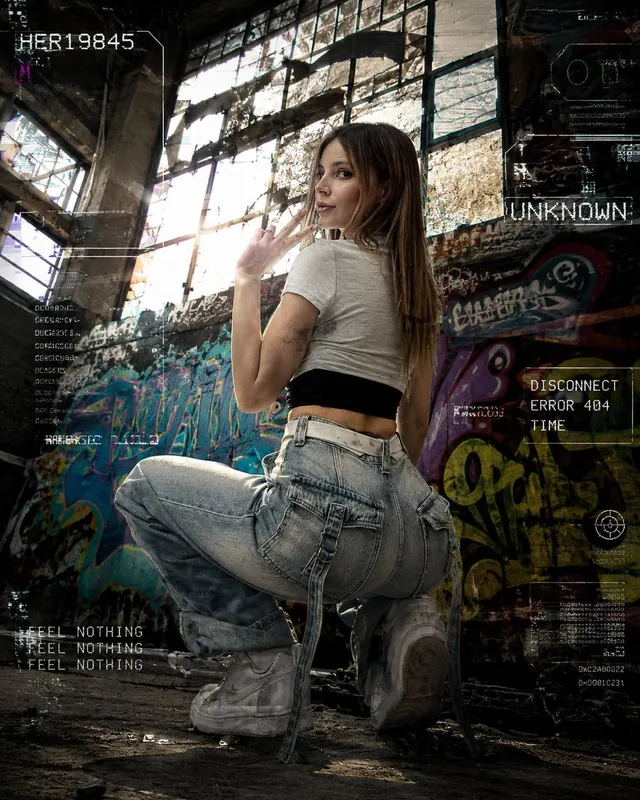 Urban Grunge Glitch Fashion Photography