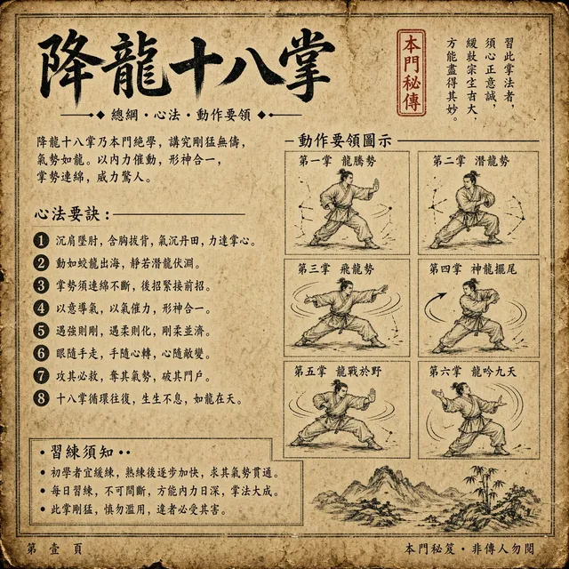 Ancient Dragon Palm Kung Fu Manual