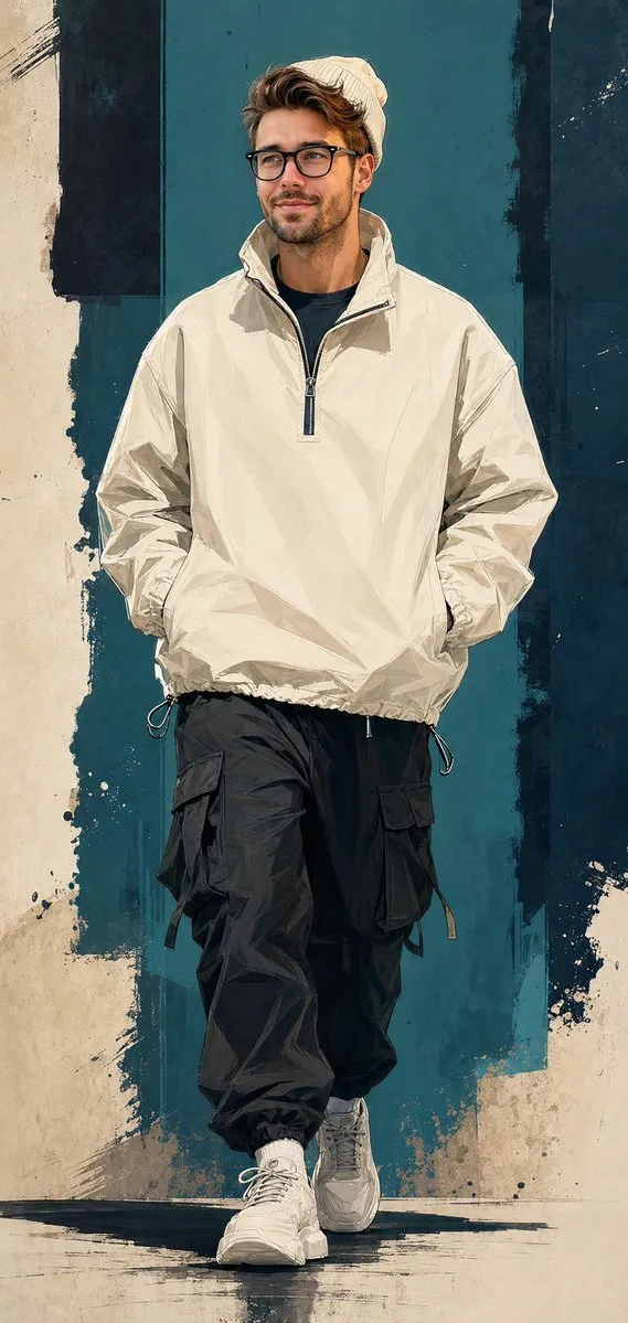 Poster Campagna Streetwear Semi-Realistico