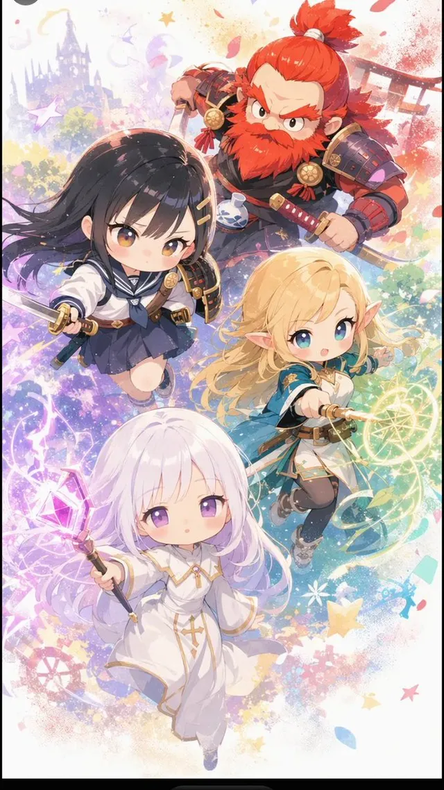 Chibi Fantasy RPG Party