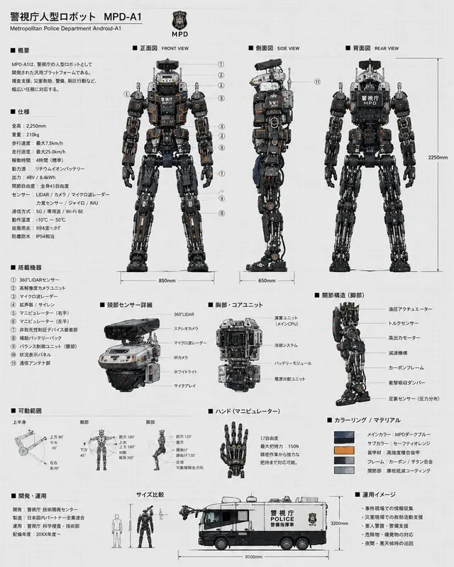 Police Robot Blueprint
