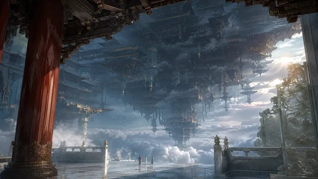Celestial Inverted Oriental Palace
