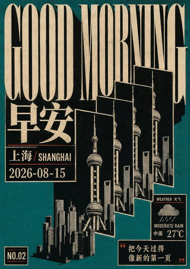 复古几何未来文化海报