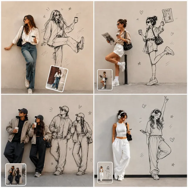 Street Fashion Sketch Alter Ego Collage