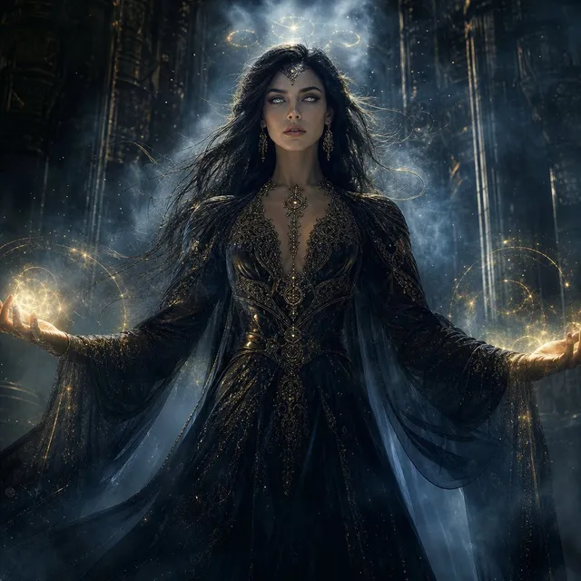 Mystic Woman Extraordinary Cinematic Portrait