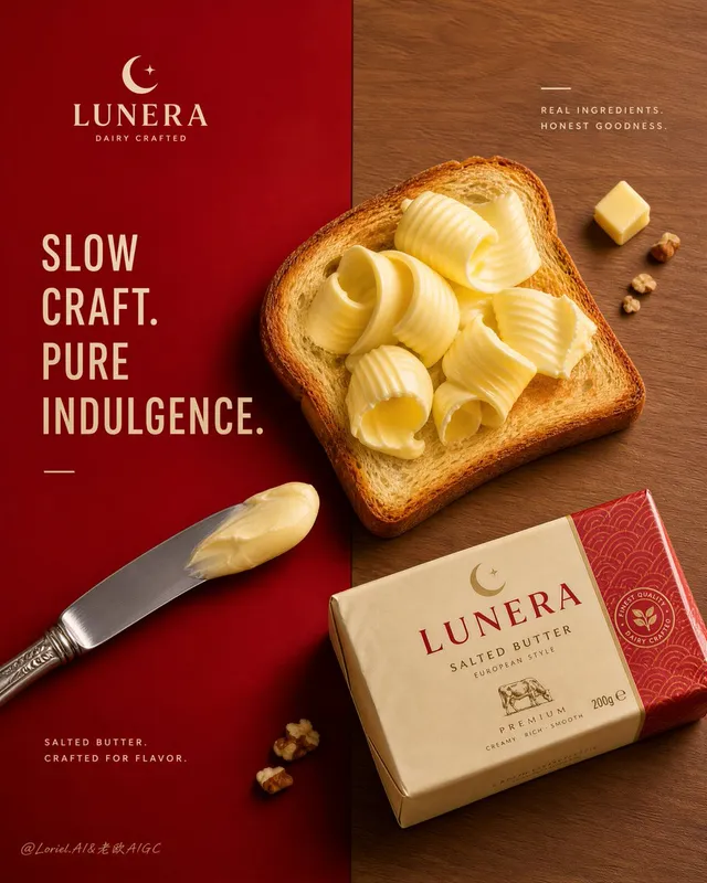 Premium Food Ad: Lunera Butter
