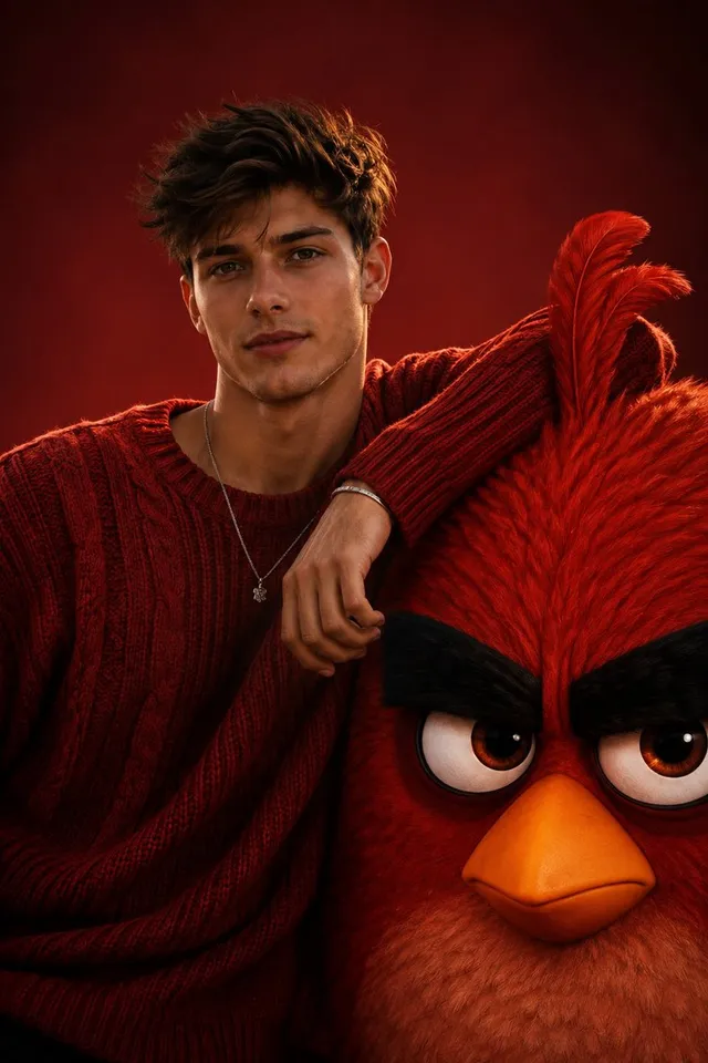 Cinematic Fashion with Red Angry Bird