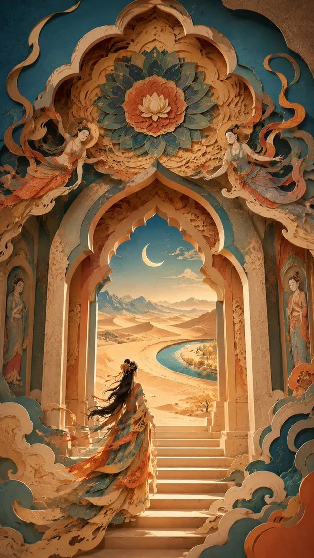 Modern Dunhuang Papercut Art