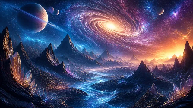 نهر ضوء أثيري في الفضاء