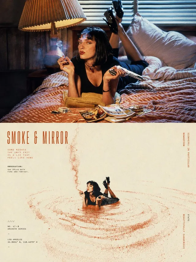 Split-Screen Surreal Printmaking Design