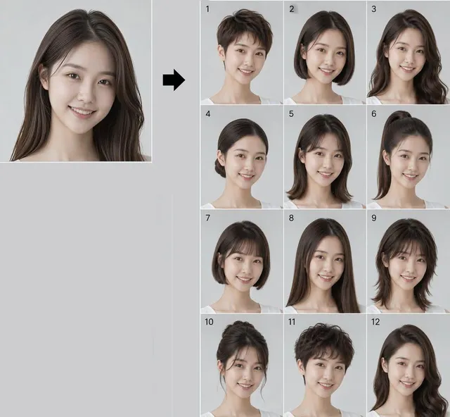 Consistent Identity Hairstyle Lookbook