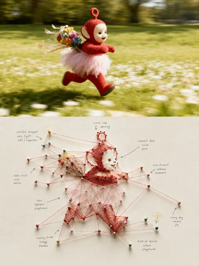 Handcrafted String Visualization Map