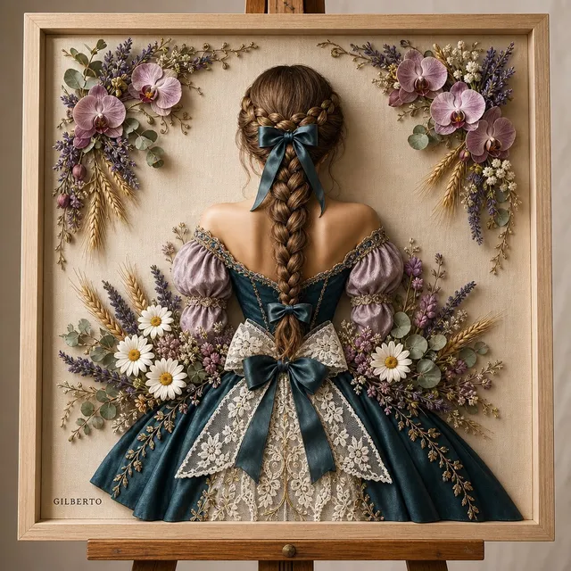 3D Basrelief Frauenkunstwerk